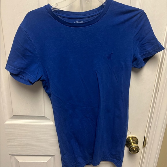 American Eagle XS extra small shortsleeved tee blue silm fit AE LEGEND - Picture 1 of 4